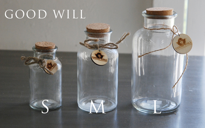 francjour フランジュール ｜ グッドウィル GOODWILL グラス瓶 Lサイズ ( GWBOTTLE_L ) /Mサイズ
