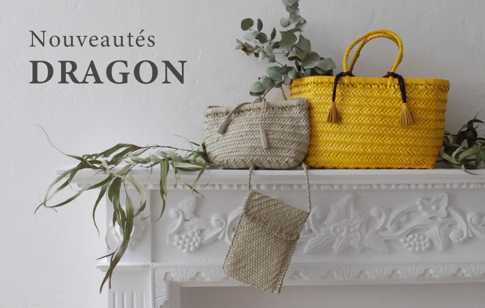 DRAGON(ドラゴン) 熟練した職人の編みこみによるレザーメッシュが特徴的なブランド。