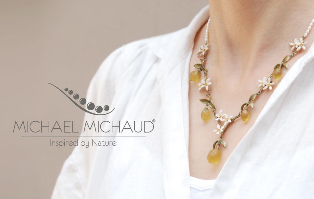 Michael Michaud(マイケルミショー)のアクセサリー。自然をモチーフにしたネックレスやピアス。