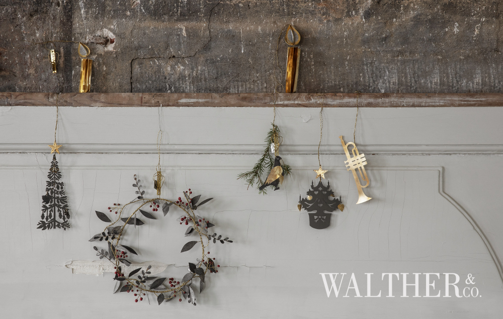 ワルサー アンド コーのクリスマスオーナメント。上質なきらめきがクリスマスのムードを高めてくれます。