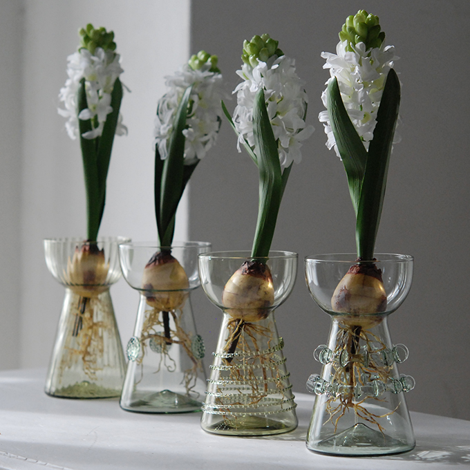 ボレングラス　フラワーベース　花瓶　球根水栽培